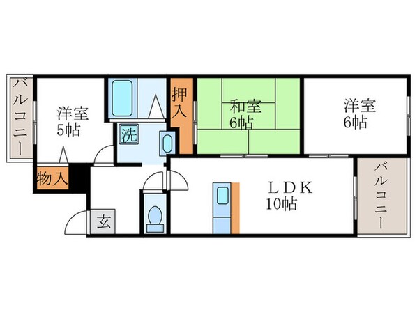 パレセゾン・アンの物件間取画像